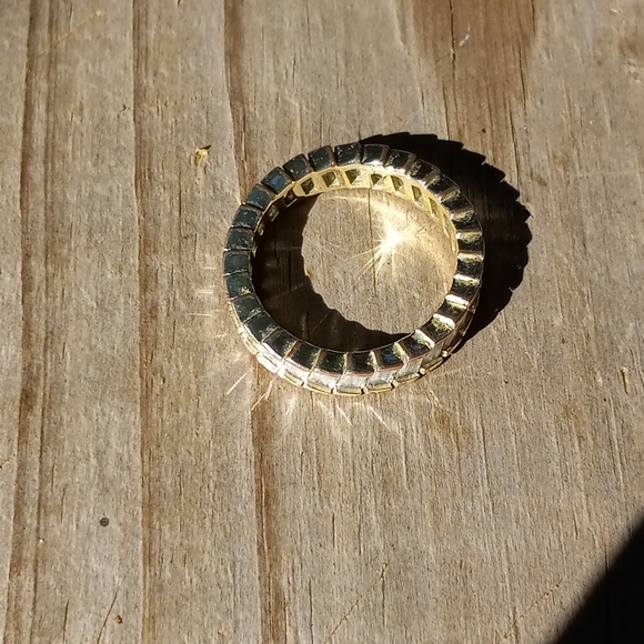 Vintage GP CZ Emerald Cut Baguette Style Gemstone Ring, Size 6 - Picture 6 of 14